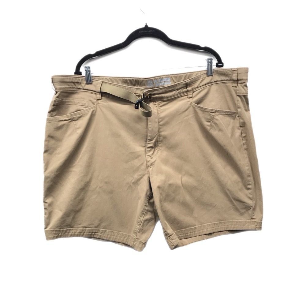 Alaskan Hardgear Shorts Mens 44 Tan Nylon Stretch Utility Duluth Trading Cargo
